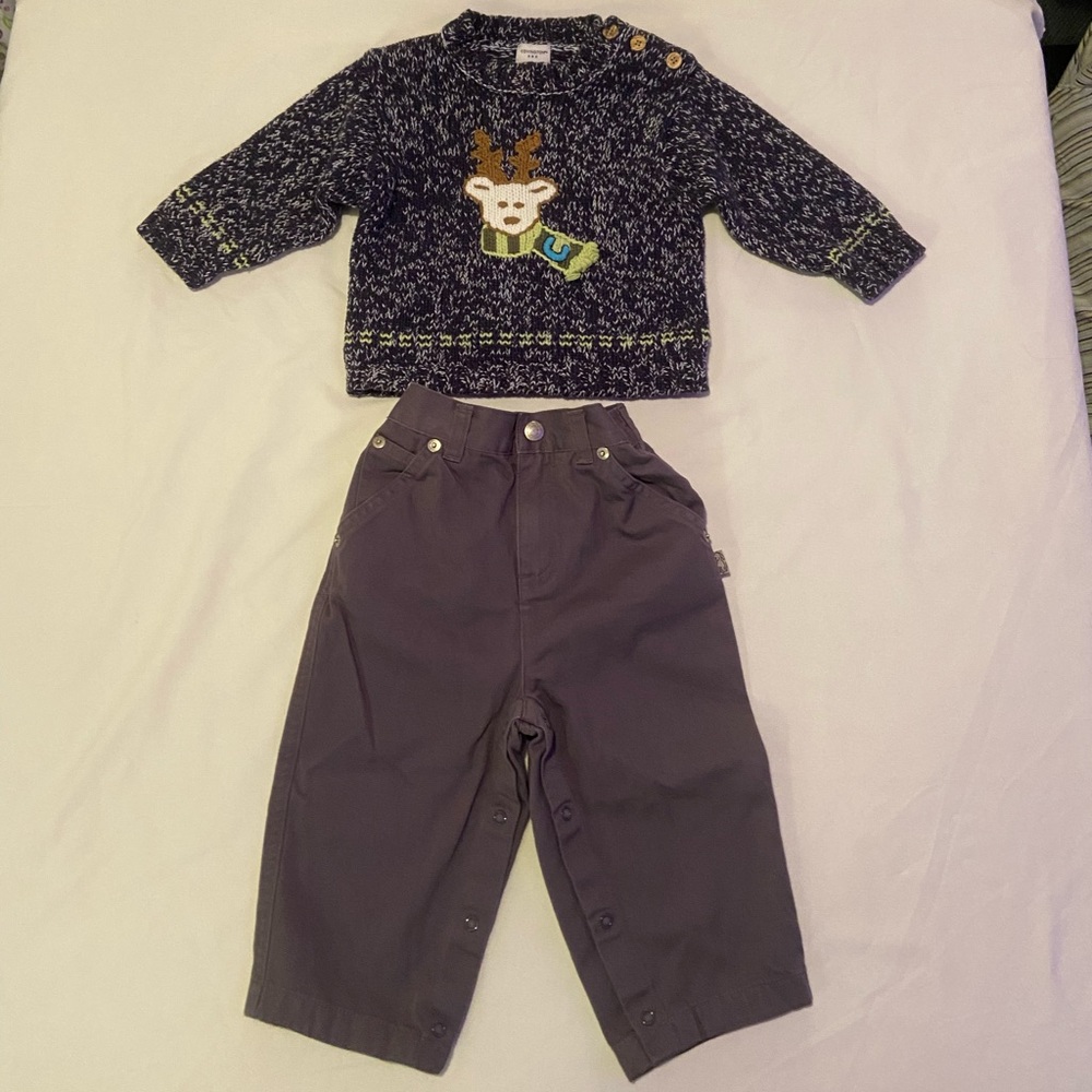 New Covington Boys Sweater & Pant Set Size 18 Mos
